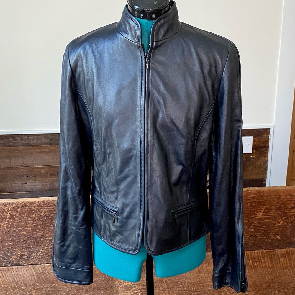 Eccoci Vintage Sheepskin Leather Jacket - Y2K Buffy / Dark Angel Vibes